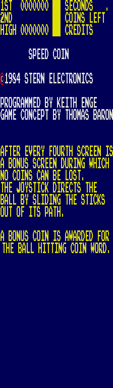 Speed Coin (prototype) Title Screen